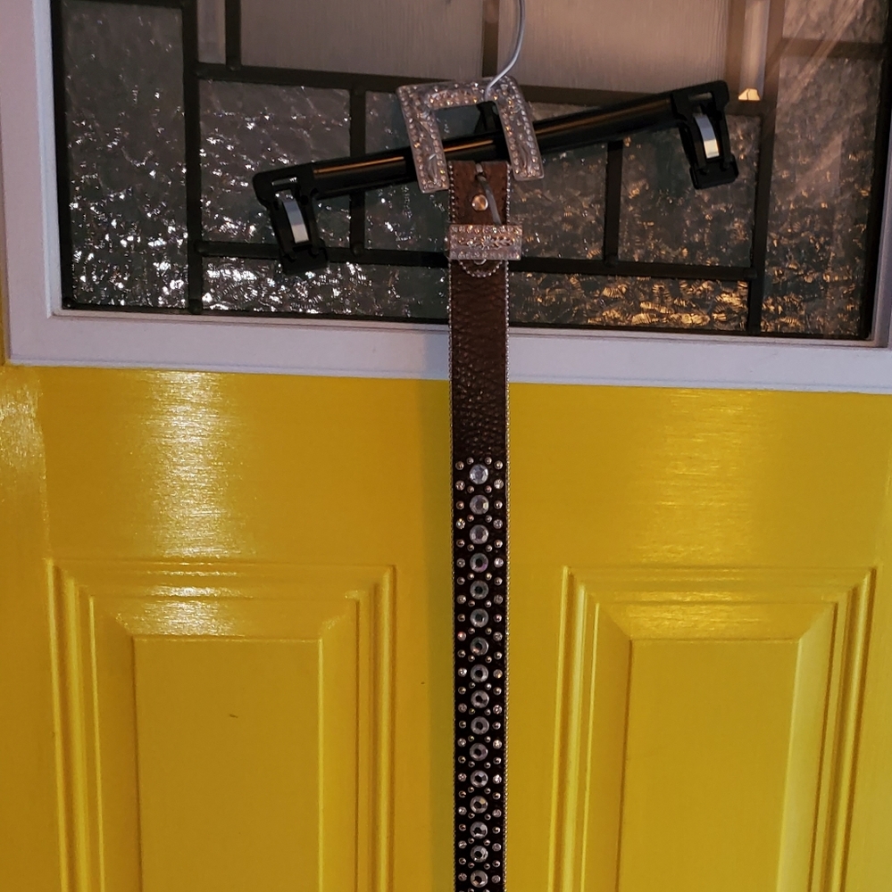 ATLAS RHINESTONE BELT SZ LG